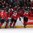 MONTREAL, CANADA - JANUARY 4: Canada's Mitchell Stephens #27, Anthony Cirelli #22, Dante Fabbro #8, Jeremy Lauzon #15 and Dilon Dube #9 celebrate at the bench after a first period goal against Sweden during semifinal round action at the 2017 IIHF World Junior Championship. (Photo by Andre Ringuette/HHOF-IIHF Images)

